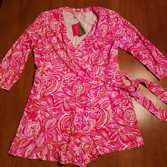 Lilly Pulitzer Other - Lilly Pulitzer Mango Salsa Romper XL